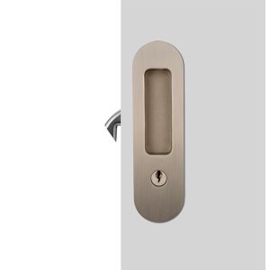 Adjustable House Door Locks Sliding Gate Lock Zinc Alloy Round Face Pulls