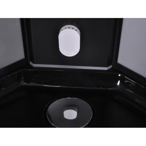 Matt Black Convenient Quadrant Shower Cubicles For Star Rated Hotels / Apartments