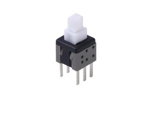 Quality Self Locking 8mm Momentary Push Button Switch Single And Double Row SGS Approved wholesale