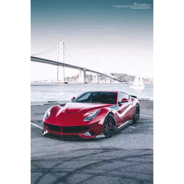 For Ferrari F12 Carbon Fiber Body Kit F12 Upgrades the SVR-style Front and Rear Bumper Spoilers With Hood Fenders