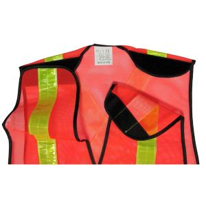 Red Mesh Work Vest With Pockets 60g 80g Hi Vis Mesh Running Vest