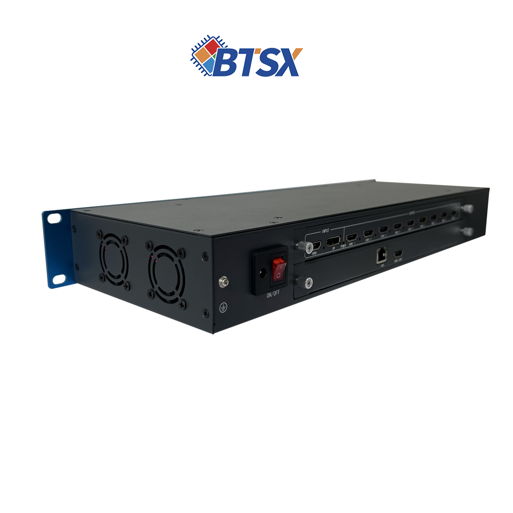 70mm W ×140mm D ×25mm H Multi-Screen Video Wall Processor with RS232/RS485/TTL
