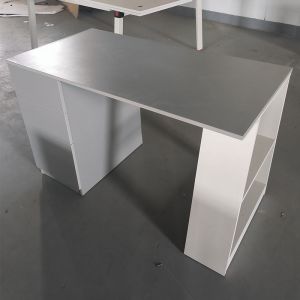 Home Office Wood Study Table Student Computer Desk With Cabinets