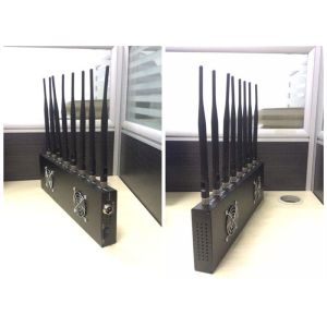 Black / Silver Cell Phone Blocking Device With Whip Omni - Directional Antenna