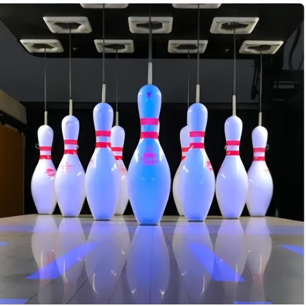 Smooth Surface Custom Bowling Pins With Dense And Hard Material Ergonomic Shape