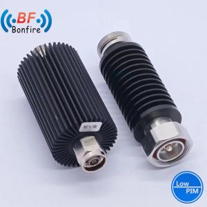 Red 100W Adjustable Attenuator RF Coaxial Adaptor DC-3800MHz DIN Female to Male