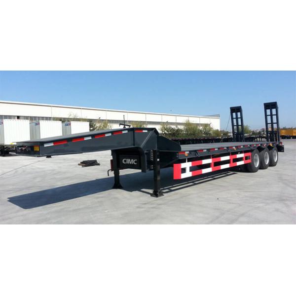 90mm Kingpin Excavator 80T Hydraulic Low Bed Semi Trailer