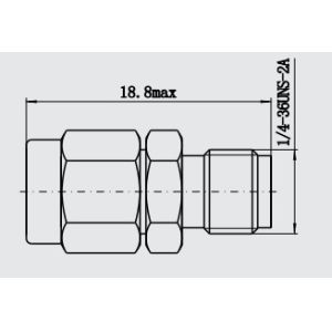K2.92 RF Microwave Coaxial Connectors Operate up to 40GHz Adapter