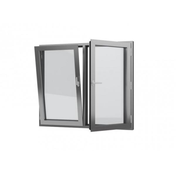 Single Glazed Aluminum Tilt And Turn Windows Swing For Casement