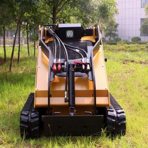 Powerful Engine Walk Behind Farm Skid Steer Mini Compact Track Loader