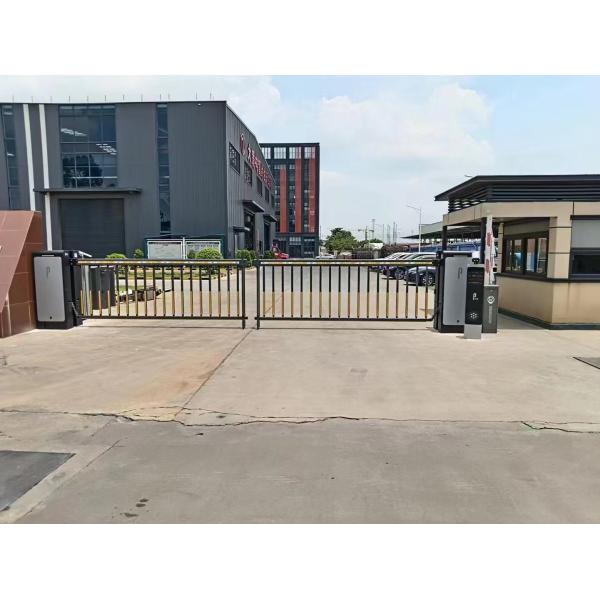 DC 24V Brushless Motor ANPR Vehicle Access Parking System Heavy Duty Advertising Barrier Gate