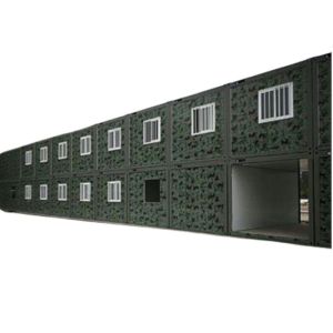 Camouflage Prefabricated Mobile House Container Camp House for Emergency Rescue