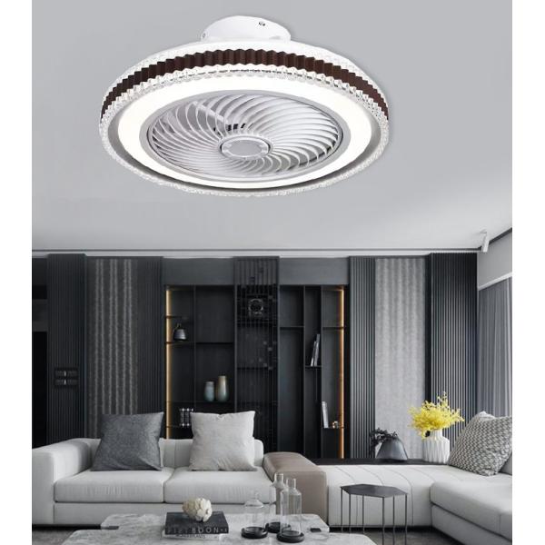 42 Bladeless Ceiling Fan With Light Flush Mount Chandelier Fan