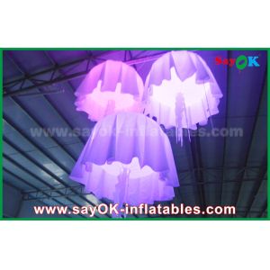 Cheap 1m - 2m DIA Color Change Nylon Material Inflatable Jellyfish With CE / UL Blower for sale