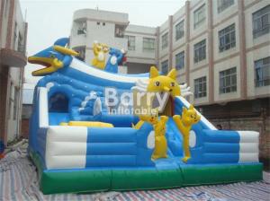 China Kids Inflatable Theme Park Animal Zoo Playground With Slide Tunnel For Fun Park Entertainment Bouncy Castles Rent on sale