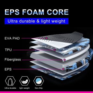 OEM 49'' Wakesurf Board Glass Fiber Board for Unisex Applicable People 125.5