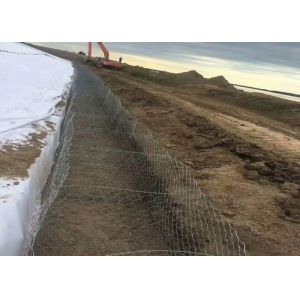 Stone Filled Permathene Gabion Cages For Erosion Control