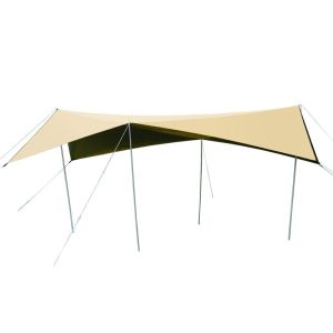 China Outdoor Hexagonal Butterfly Portable Camping Sun Canopy Picnic Sun Protection Rain Shelter Sandy Beach on sale