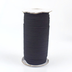 Wholesale flat elastic 6mm bundle packing elastic band/White and black color