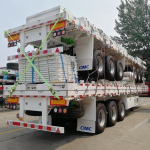 China Mechanical Suspension Tri Axle 60T Side Wall Trailer on sale