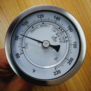 3" Dial Weldless Brewing Thermometer , Stainless Steel Brew Thermometer With