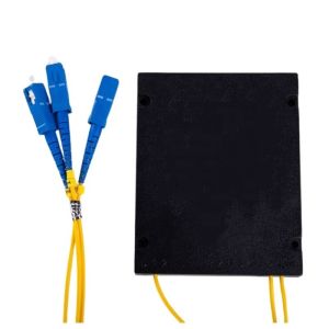 1x16 PLC splitter FTTX with ABS plastic box type and SC LC FC ST APC UPC PC