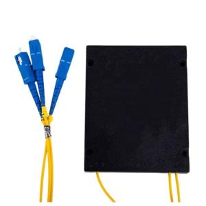 1x16 PLC splitter FTTX with ABS plastic box type and SC LC FC ST APC UPC PC connector