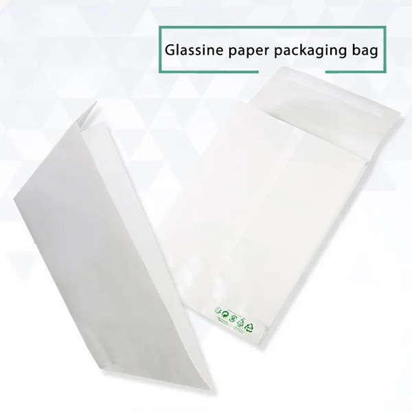 Custom Logo Glassine Paper Pouch Biodegradable Gravure Printing Translucent