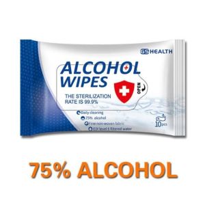 China 75% Alcohol Sterilized Wet Wipes Personal Antimicrobial Wipe Eco Friendly on sale