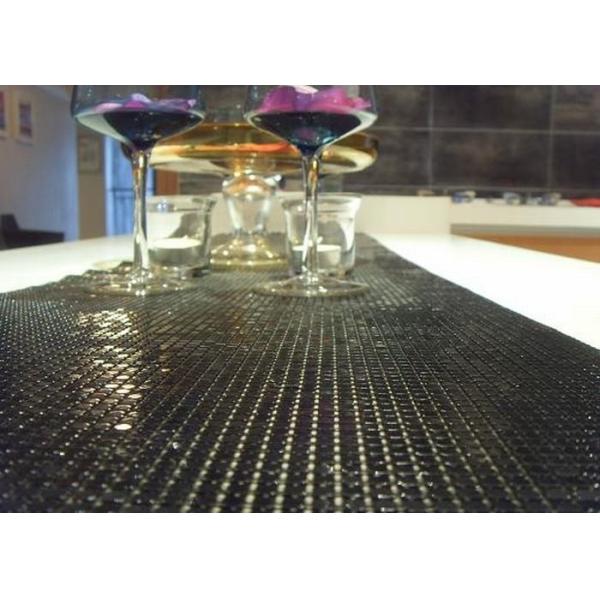 Colorful Square Metal Sequin Fabric / Decorative metal cloth