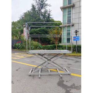 1500mm Height Manual Scissor Lift Platform With Table Personal Home Using