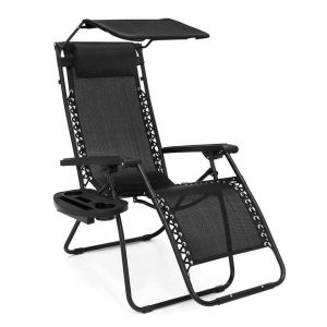Sun Lounger, Frame Folding Zero Gravity Recliner For Sleeper, Carry Folding