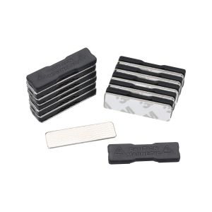 Block Magnetic Name Badge Tolerance ±1% Plastic Name Tag with Magnetic Attachment
