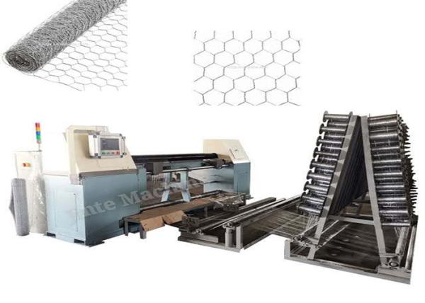 Quality CE PLC Control Architecture Hexagonal Wire Mesh Machine wholesale