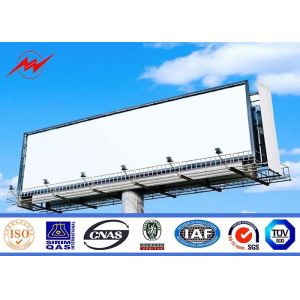 Exterior Street Advertising LED Display Billboard With Galvanization Anti -