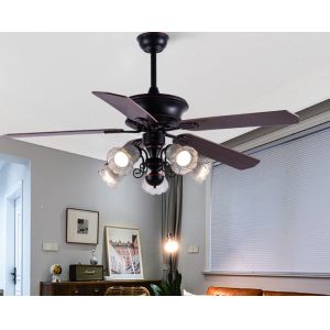Classic 52In American Ceiling Fan Plywood Blades With Remote Control