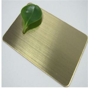 China Foshan 304 stainless steel copper color bright brushed finish sheet price 0.8mm 1.0mm 1.2mm thickness on sale