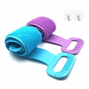China Extra Long Exfoliating Silicone Back Scrubber For Shower on sale
