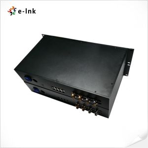 8Ch PoE 6Ch Forward SDI Fiber Optic Extender 2Ch 3G Simplex LC
