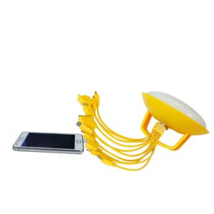 3W Home Solar System Kits 2 Rooms Portable Solar Panel Kit With UFO LED Bulb