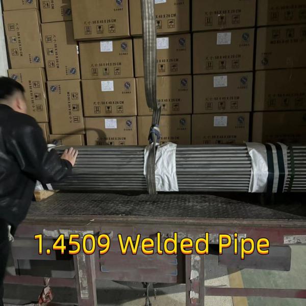 1.4509 Ss Welded Pipe OD 89mm 1.5 Mm Thickness 1.4510/1.4512/1.4513 For Exhaust