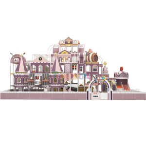 High Level Purple Fun Children Multi Project Entertainment Indoor Playground