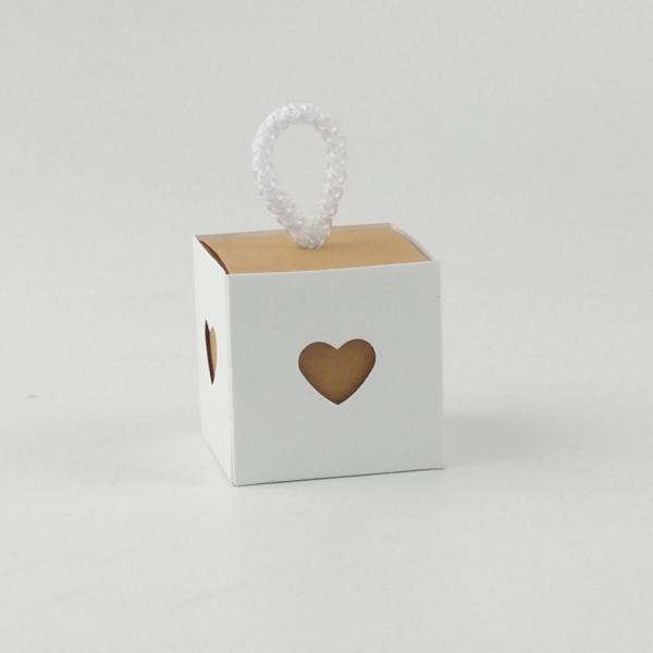 Quality Biodegradable 5.5cm Candy Kraft Paper Favor Boxes With Rope Ring wholesale