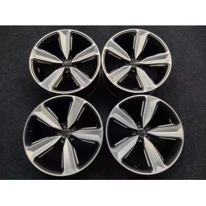 Glossy Black 5 Spoke 20 Inch Rims , Forged 9J Rim For Audi RS5