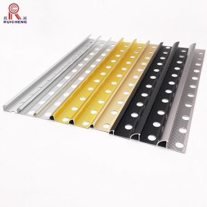 8mm Aluminum Tile Trim Bright Silver Color Metal Profile Edges For Tile