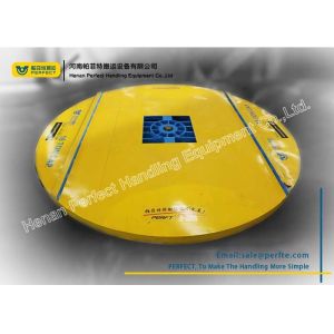 Rail Material Handling Turntable Cable Powered For Mud Slag Car Transportation