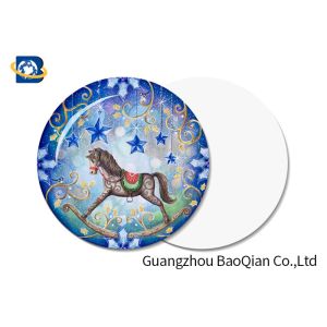 Whirligig Horse Pattern 3d Printing Business Cards Plsatic PET / PP Material