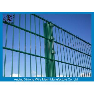 Galvanized Hot Dipped Double Wire Fence For Farm Rectangular Hole Shape