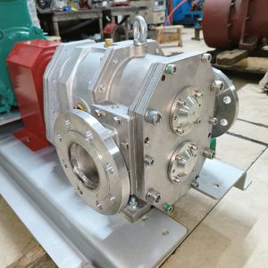 China Easy To Maintain Rubber Rotor Oil Sludge Recovery Lobe Pumps on sale