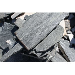 Cheap Black Quartzite Random Flagstone,Irregular Flagstone,Flagstone Walkway,Crazy Stone for sale